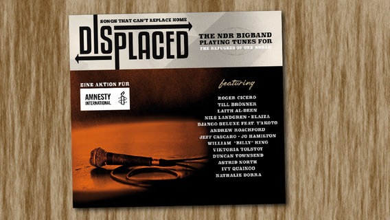 CD-Cover: NDR Bigband - "Displaced - Songs that can't replace home"" © Family House Records 
