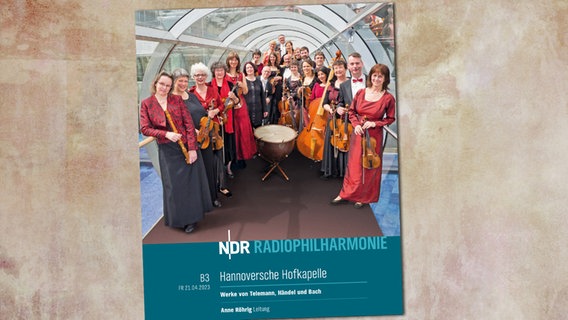 Das Programmheft zum 3. Barockkonzert mit der Hannoverschen Hofkapelle in der Saison 2022/23 © NDR 