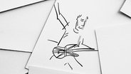 Zeichnung von Pete Townshend © Ocke Bandixen NDR Foto: Ocke Bandixen NDR