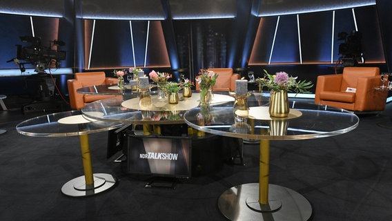 Zu sehen ist das leere NDR Talk Show-Studio am 21. Januar 2022. © NDR Fernsehen/Uwe Ernst Foto: Uwe Ernst