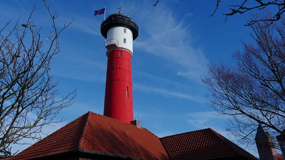 Ein Leuchtturm auf Wangerooge. © NDR Foto: Jessica Holzhausen