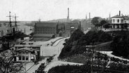 Erste Landungsbrücken in Hamburg (historisches Foto) © NDR 