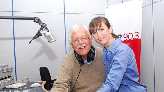 Carlo und Theresa von Tiedemann im Studio von NDR 90,3 © NDR/ Uwe Ernst Foto: Uwe Ernst