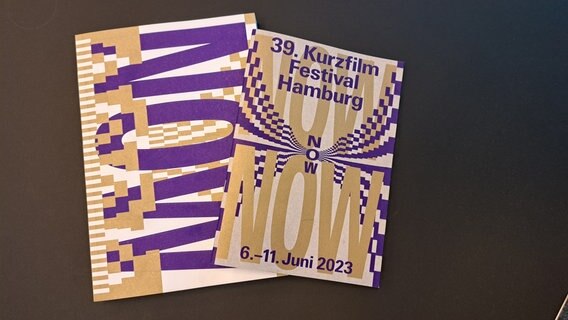 Die Programmhefte zum 39. Hamburger Kurzfilm Festival © NDR Foto: Petra volquardsen
