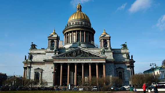 Die Isaakskathedrale in St. Petersburg. © dpa/picture alliance Foto: Bernd Thissen