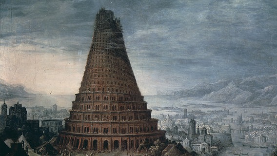 Ein Gemälde mit dem "Turmbau zu Babel" © picture-alliance / akg-images | akg-images Foto: akg-images