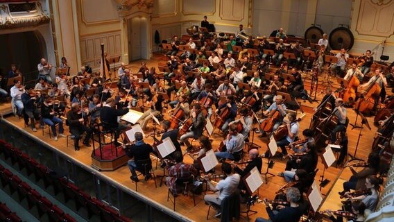 Probe in der Laeiszhalle.  Foto: NDR/TH