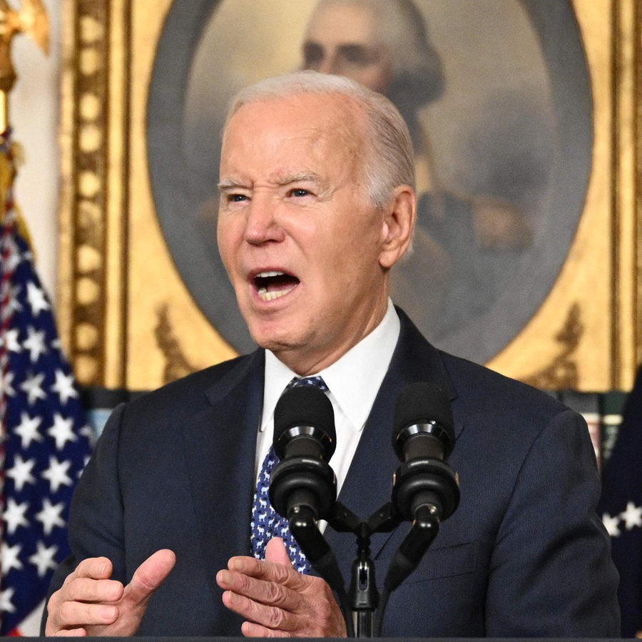 US Präsidente Joe Biden hält eine Rede im Weißen Haus © AFP Foto: Mandel Ngan