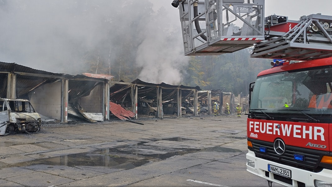Warin: Drei Millionen Euro Schaden nach Brand bei Feuerwehr