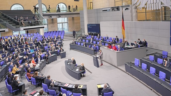 Plenumssitzung des Bundestages © dpa Foto: Michael Kappeler