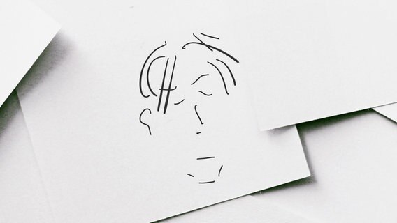 Eine Karikatur von David Bowie © Ocke Bandixen 