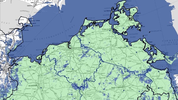 Die DAB+ Versorgung in Mecklenburg Vorpommern © ndr 