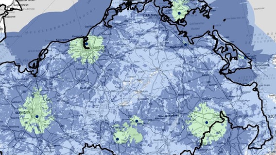 Die DVB-T2 HD Versorgung in Mecklenburg-Vorpommern NDR  