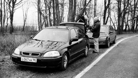 Erster Tag - gerade angekommen am ersten Drehort für das Musikvideo.  Foto: David Diwiak