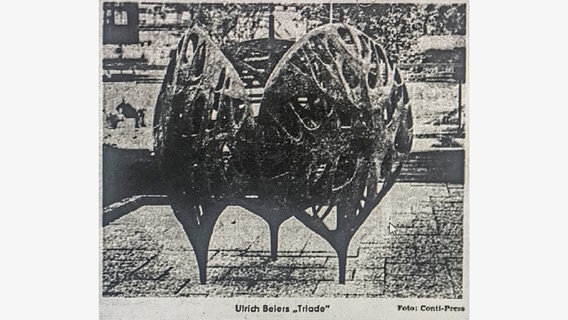 Die Skulptur "Triade" von Ulrich Beier. © Ulrich Beier 