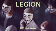 Podcast-Cover „Legion: Hacking Anonymous” © NDR/rbb/Max Guther/Max Kuwertz 