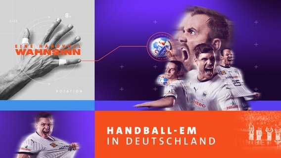 Symbolbild der Handball-Europameisterschaft 2024. © NDR 