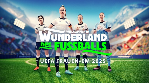 Das Cover zur Fußball Frauen-EM 2025 in der ARD. © NDR/ARD 