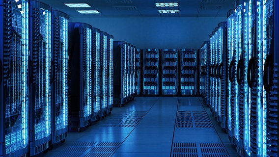 Ein Serverraum © Getty Images / iStockphoto Foto: cybrain