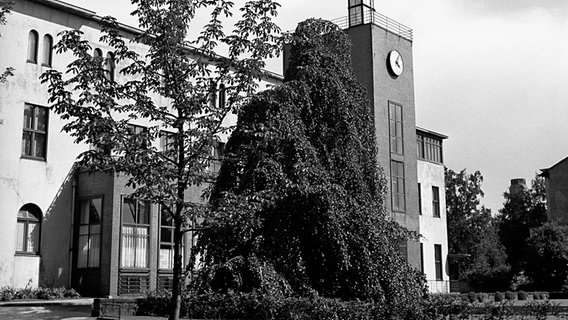Das NWDR Funkhaus Hamburg ander Rothenbaumchaussee in den späten 1940er-Jahren. © NDR 