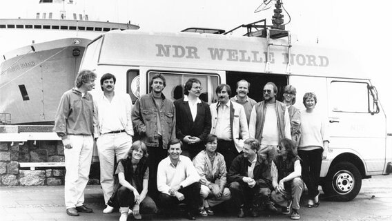 Das "Sommerradio"-Team der NDR 1 Welle Nord 1986 © NDR 