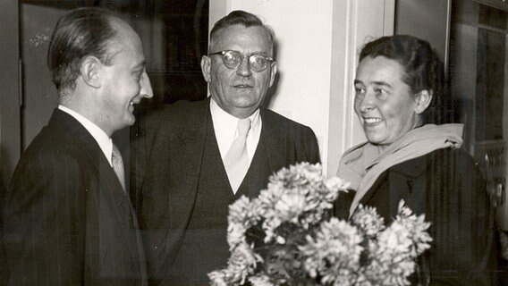 Einweihung des Studios Flensburg  am 12.11.1950 im Deutschen Haus  