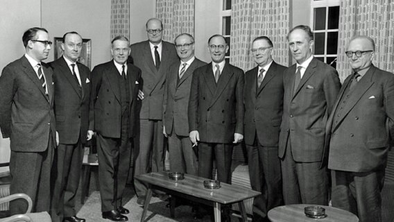 Mitglieder des NWDR-Verwaltungsrats bei einem Besuch der BBC in London 1959 © NDR/BBC London 