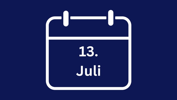 Grafik Kalender mit Datum Juli. © NDR 