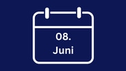 Grafik Kalender mit Datum Juni. © NDR 