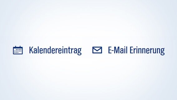 Ein Screenshot mit den Wörtern "E-Mail Erinnerung" und "Kalendereintrag".  