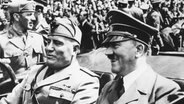 Hitler und Mussolini bei Abgehakt.  