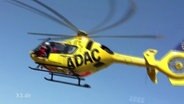 Ein ADAC-Hubschrauber  