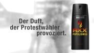 Werbung für das Deodorant "Axx Populismus"  
