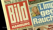 Nahaufnahme vom Logo der Bildzeitung.  