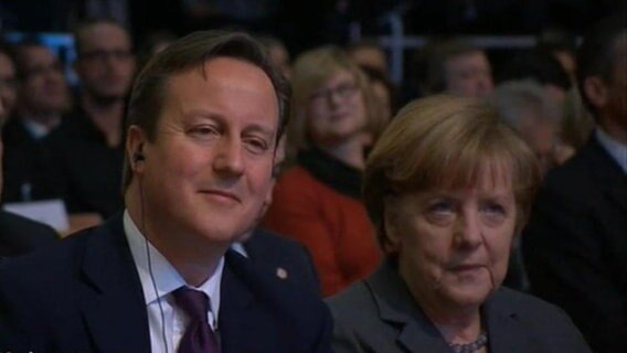 David Cameron und Angela Merkel.  