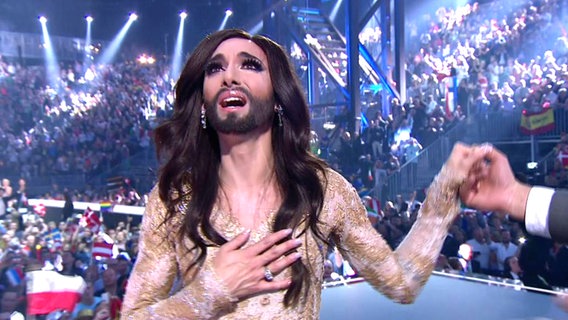 ESC-Gewinnerin Conchita Wurst. © Eurovision.de Foto: Screenshot Eurovision.de