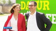 Katrin Göring-Eckardt und Cem Özdemir von den Grünen.  