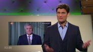 Christian Ehring, im Hintergrund Horst Seehofer.  