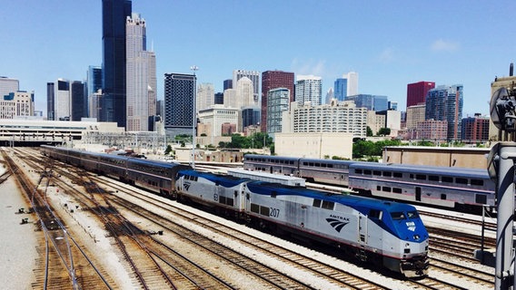 Mit dem Zug von Chicago nach Kalifornien - in drei Tagen. © NDR/Karin Dohr 