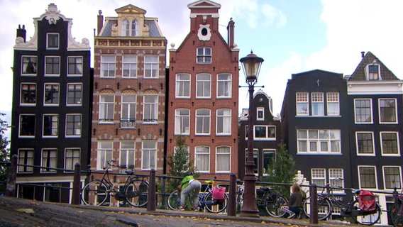 Amsterdam erkennt man an seinen Häusern und Tulpen (nicht im Bild). © NDR 