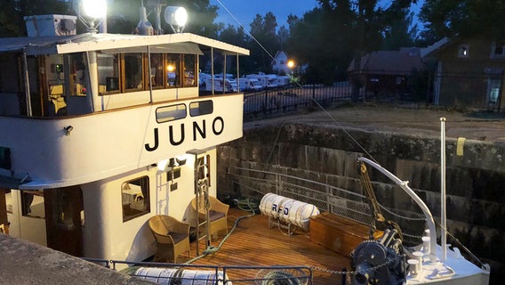 Die Juno ist das älteste Passagierschiff auf dem Götakanal. © NDR/Christian Stichler 