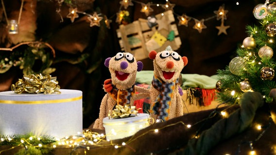 Jan und Henry feiern Weihnachten. © NDR/bigSmile 