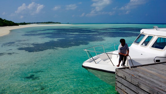 Insel Madhoo der Malediven. © Bewegte Zeiten GmbH/Deborah Stöckle 
