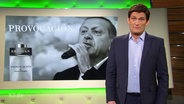 Christian Ehring präsentiert Erdogans neuen Duft.  