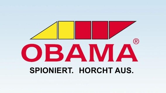 Werbung: Obama – der Abhörspezialist.  