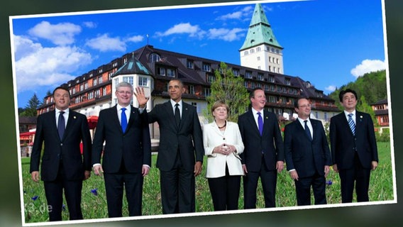 Extra 3: Angela Merkel und ihre Gäste beim G7 Gipfel  