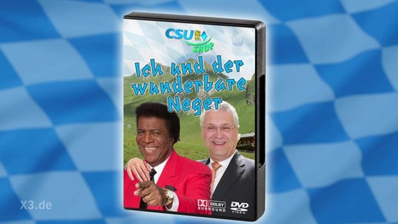 DVD Hülle. Auf dem Cover Joachim Herrmann und Roberto Blanco. Text: "Ich und der wunderbare Neger!"  