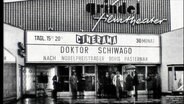 Das Grindel-Kino zeigt den Film "Doktor Schiwago" in den 50er-Jahren.  