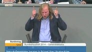 Anton Hofreiter gestikuliert bei einer Rede im Deutschen Bundestag  