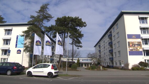 Die Fassade des Best Western Hotel in Rostock. © NDR 